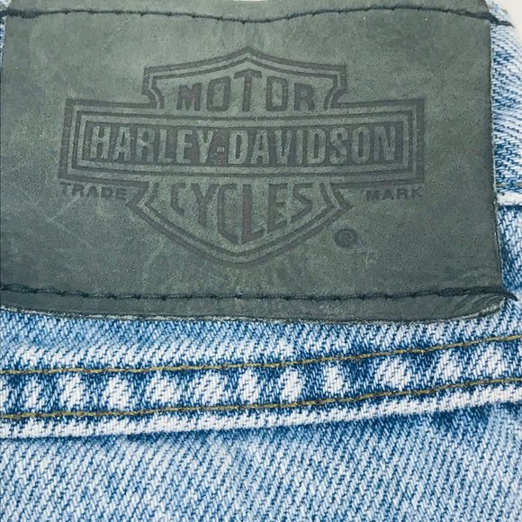 Harley Davidson Women's Size 14 Reg Denim Blue Jean Preowned Fair Condition - Picture 4 of 12